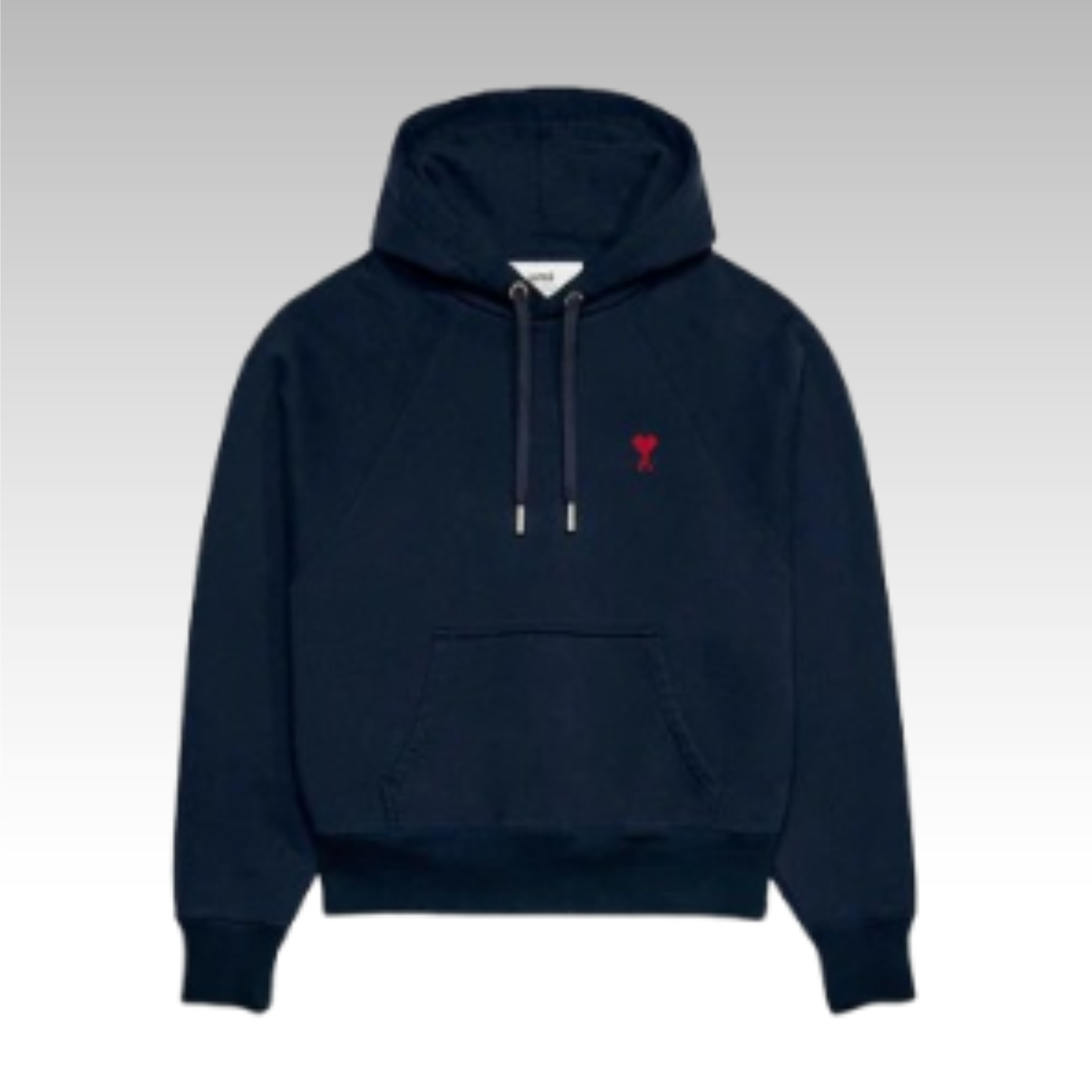 Ami Paris Small Red Ami De Coeur Hoodie