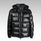 Moncler Maya Hooded Short Down Jacket Black