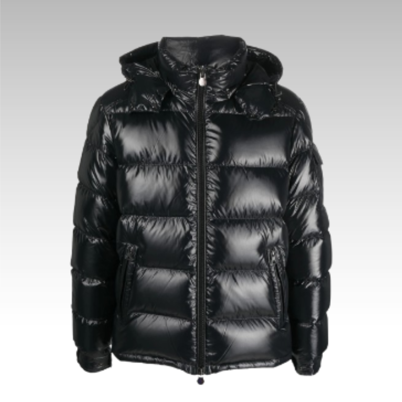 Moncler Maya Hooded Short Down Jacket Black