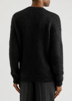 Saint Laurent 90S Sweater In Mohair Black