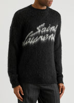 Saint Laurent 90S Sweater In Mohair Black