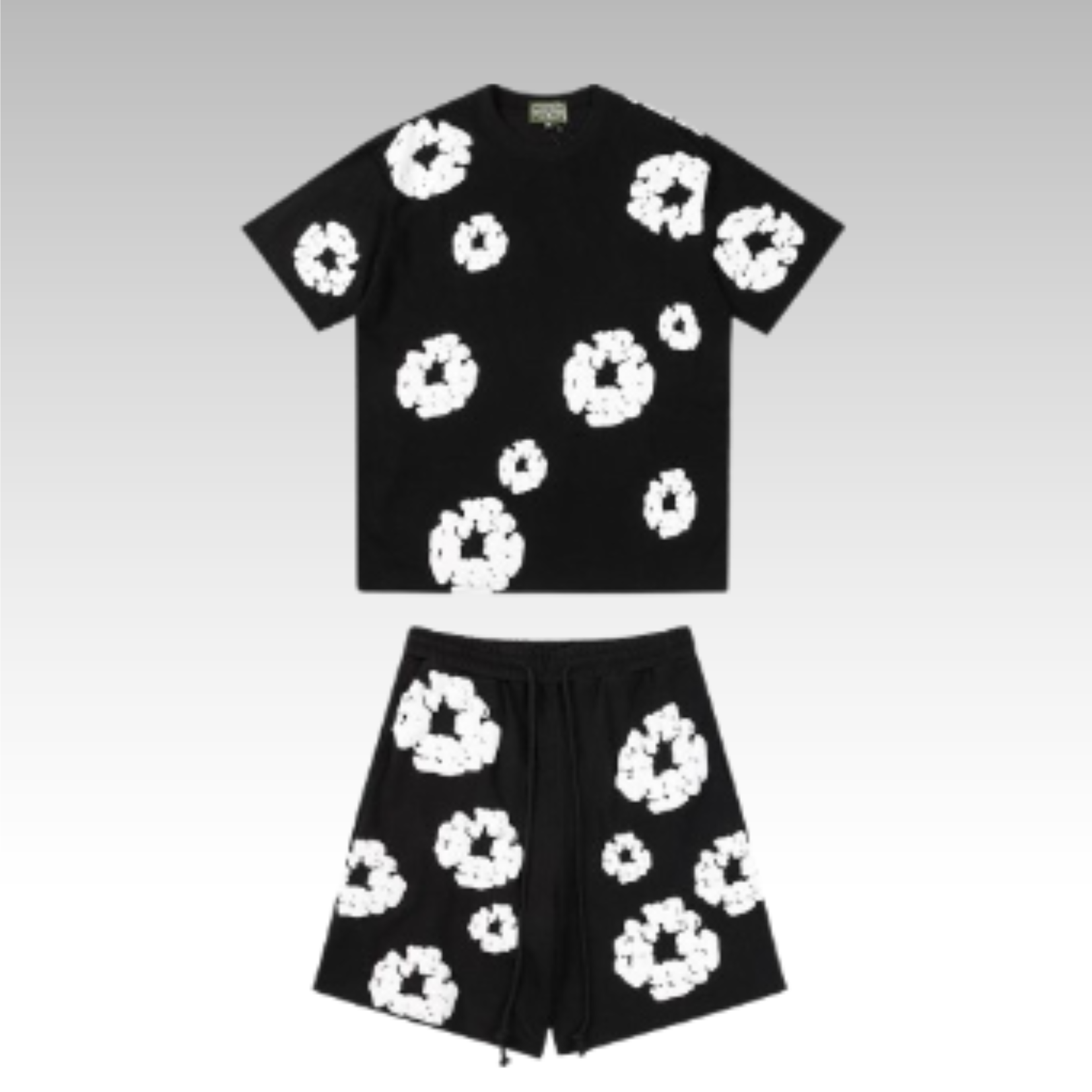 Denim Tears Short Tracksuit Black