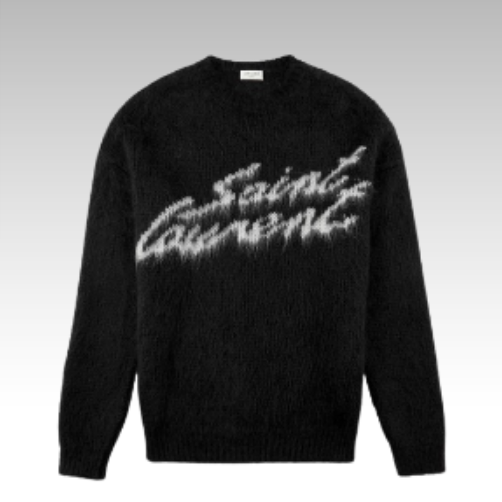 Saint Laurent 90S Sweater In Mohair Black