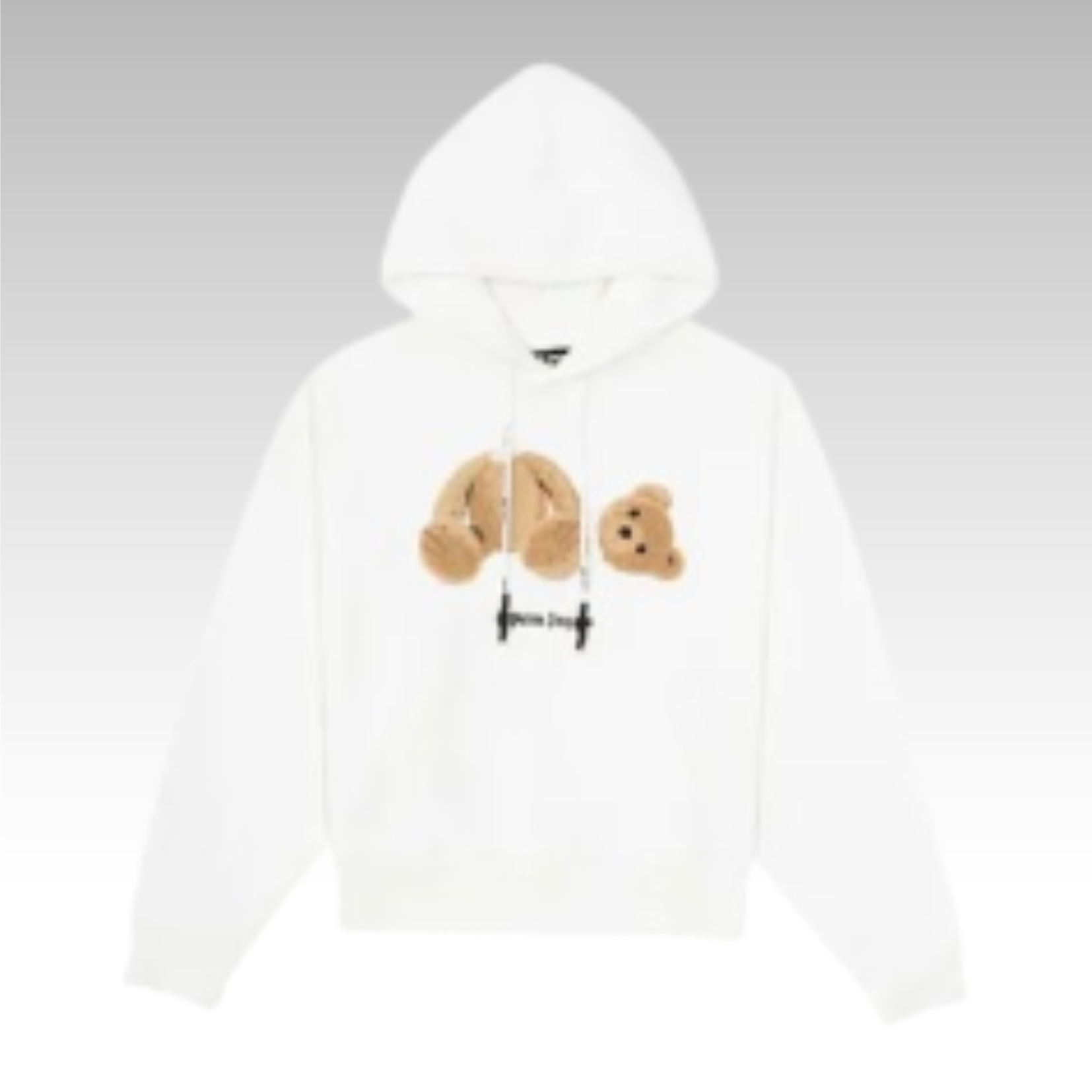 Palm Angels Bear Hoodie White