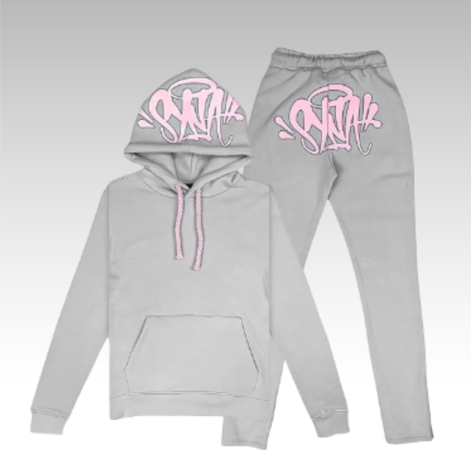 Syna World Logo Tracksuit Grey/Pink