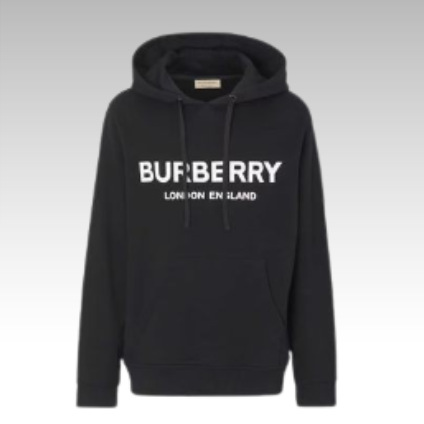 Burberry Logo Lexstone Hoodie Black