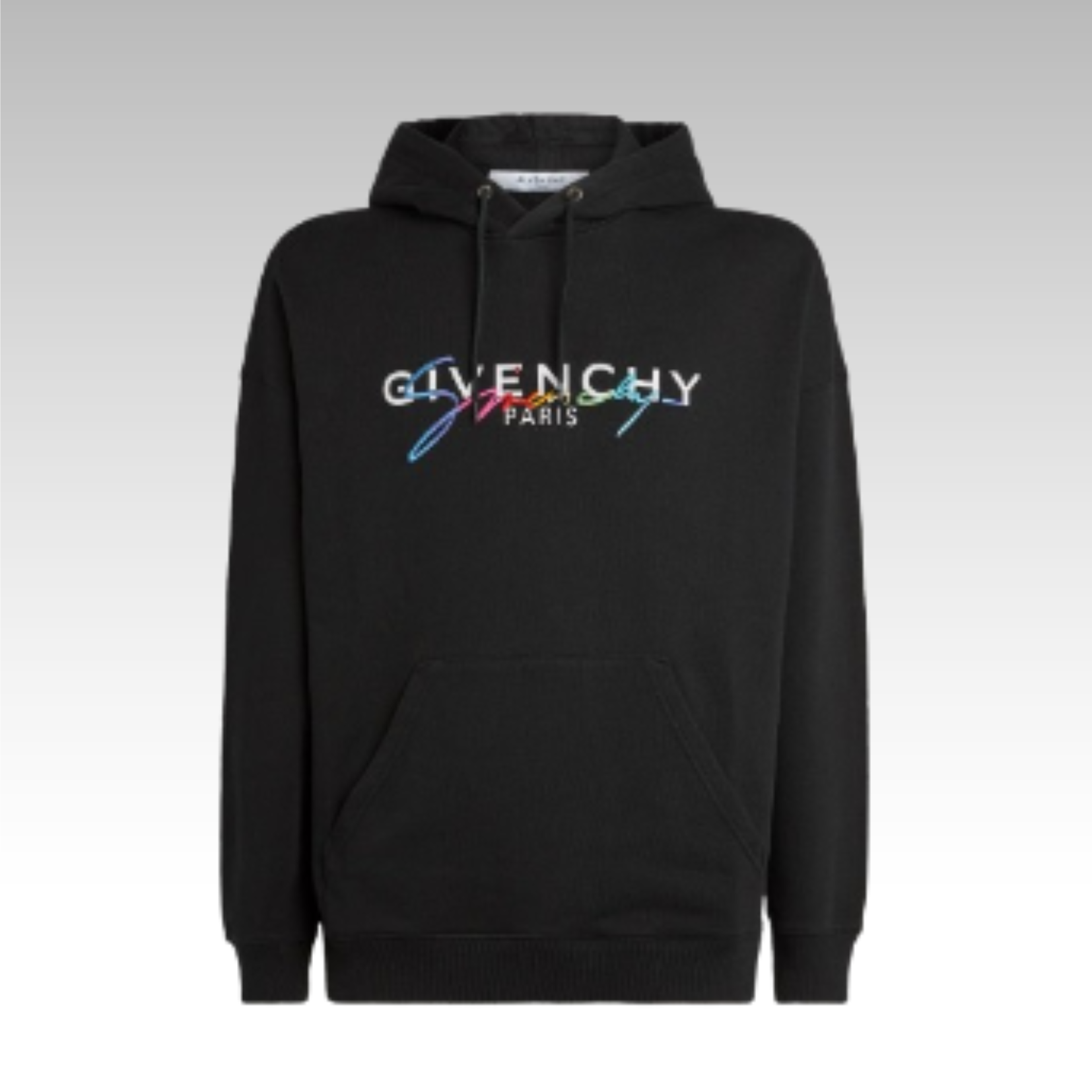 Givenchy Signature Logo Hoodie Black