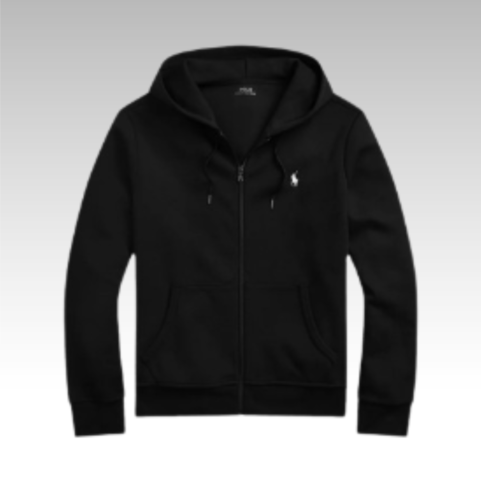 Ralph Lauren Double Knit Full Zip Black