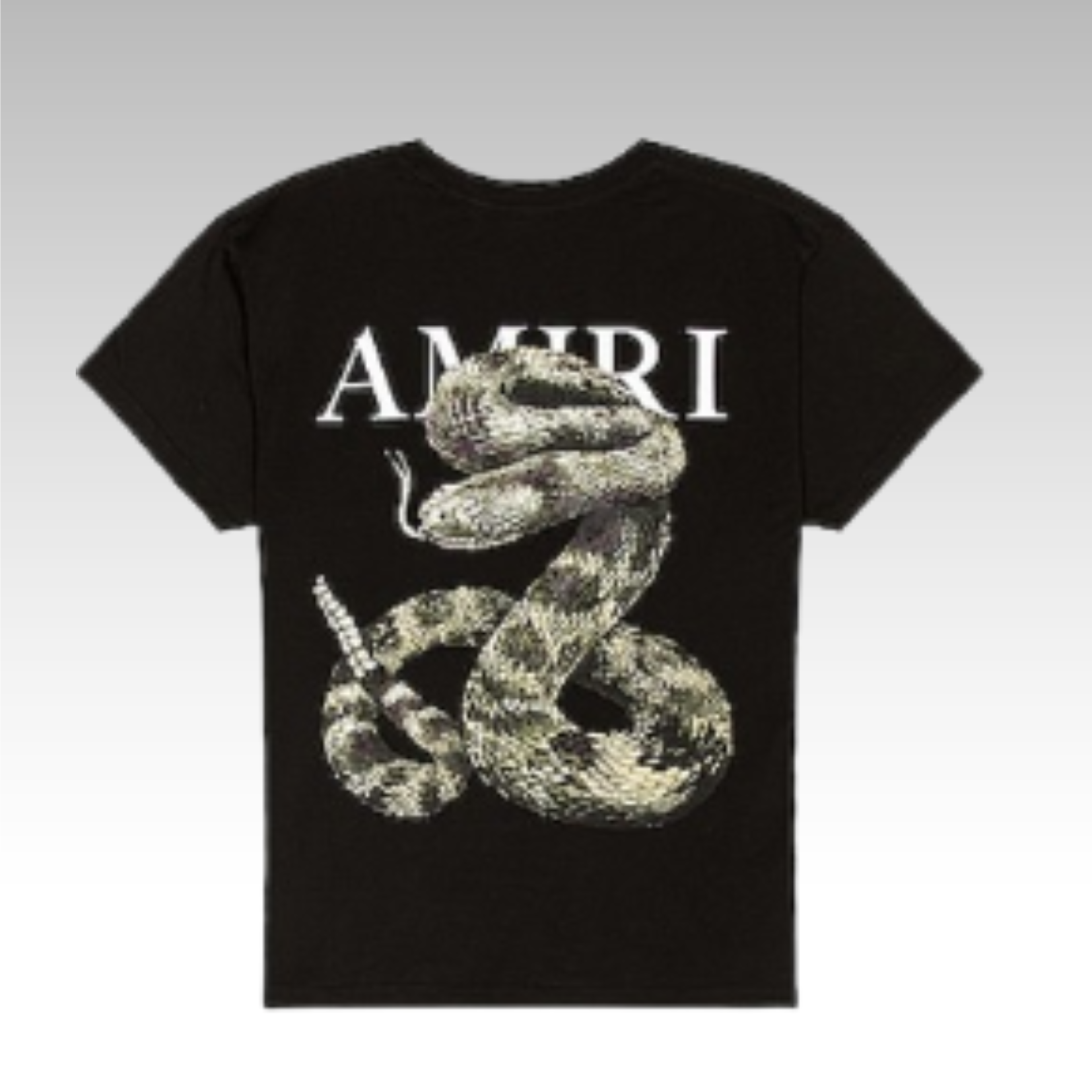 Amiri Snake Tee Black