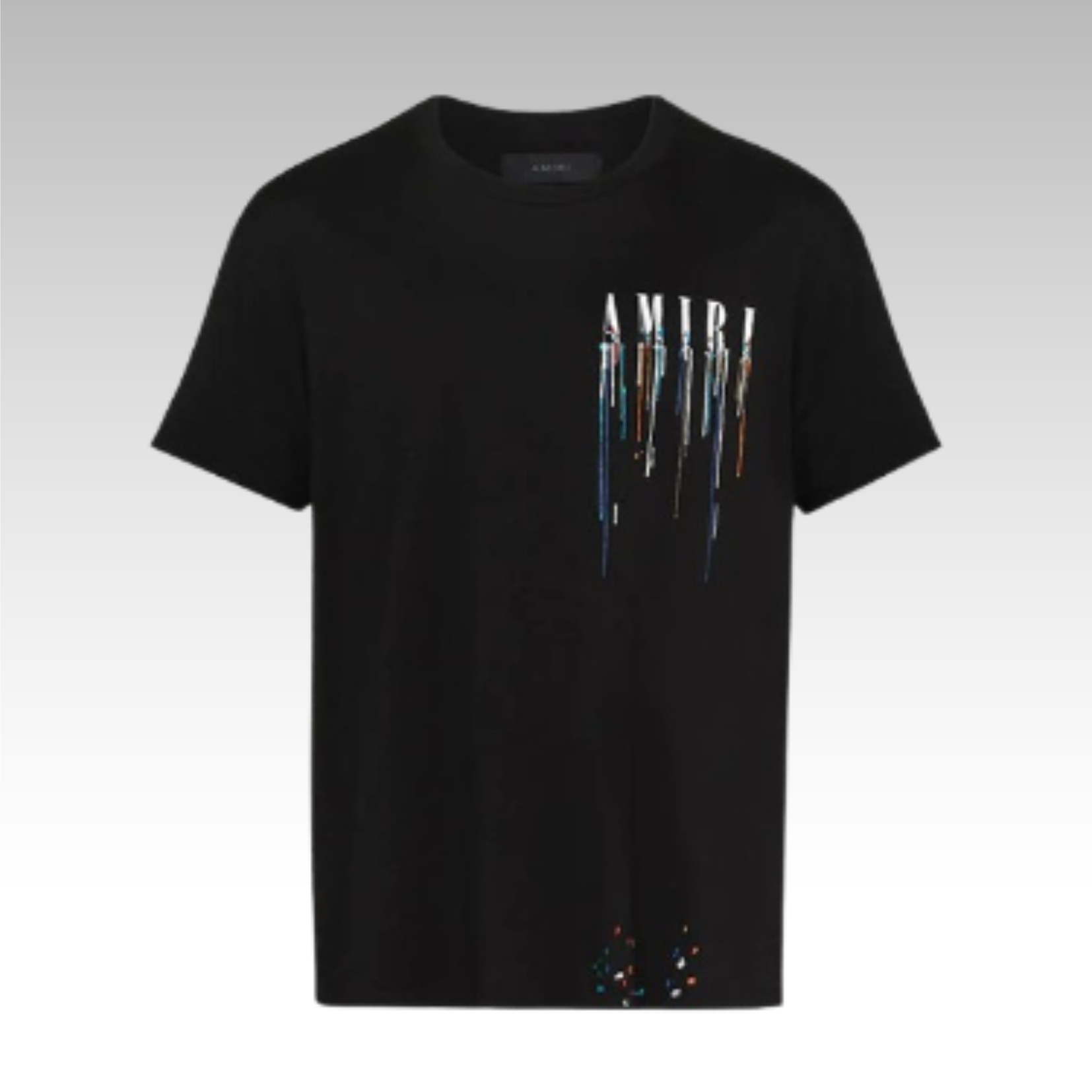 Amiri Paint Drip Core Logo Tee Black