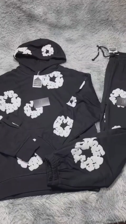 Denim Tears The Cotton Wreath Tracksuit Black