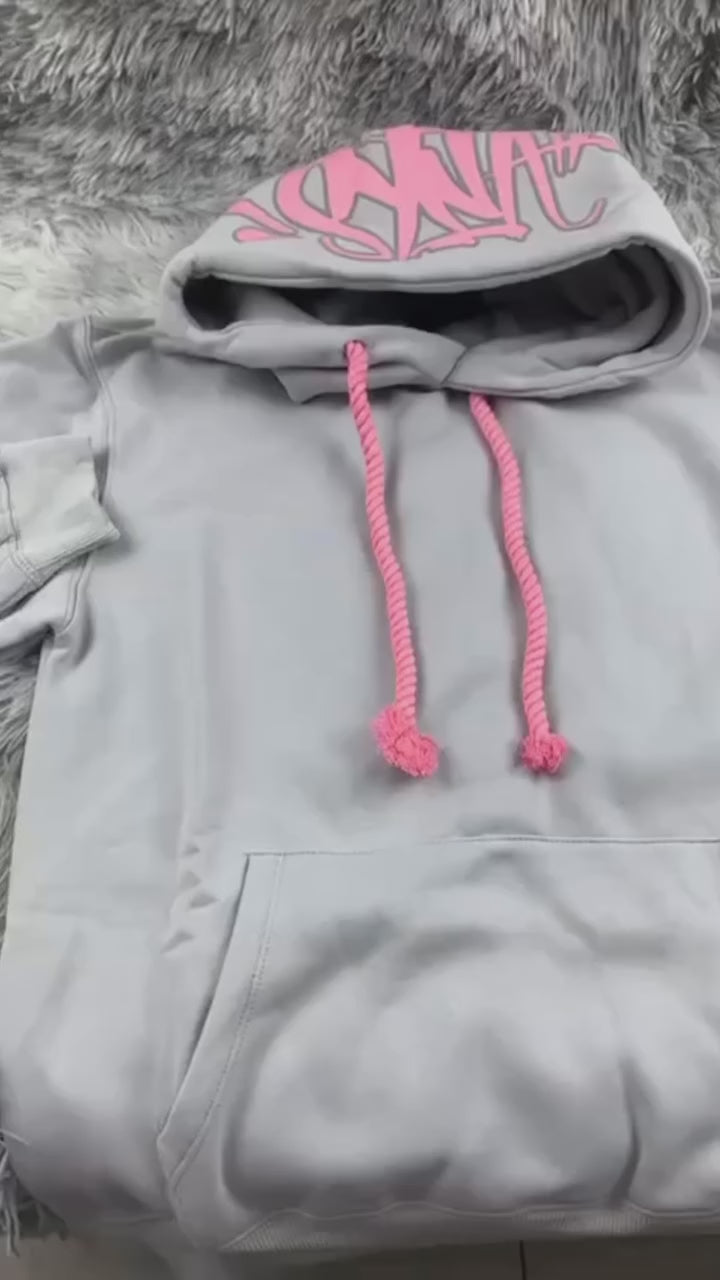 Syna World Logo Sweatshirt Grey/Pink