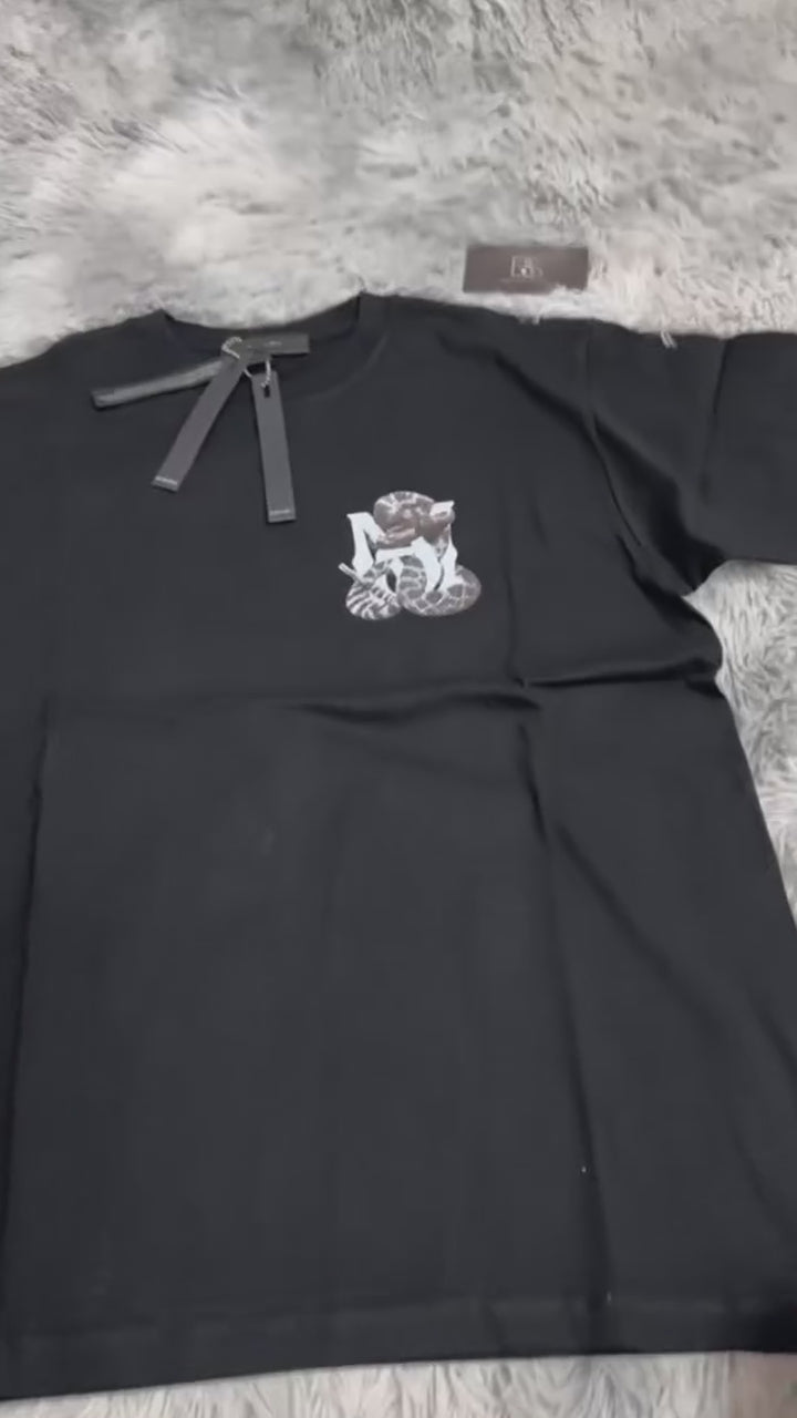 Amiri Snake Tee Black