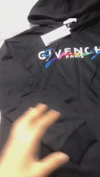 Givenchy Signature Logo Hoodie Black