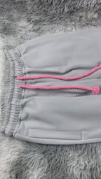 Syna World Logo Sweatpants Grey/Pink