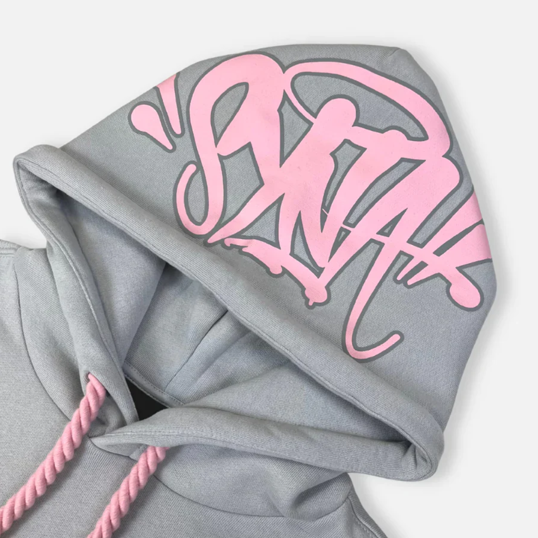 Syna World Logo Sweatshirt Grey/Pink